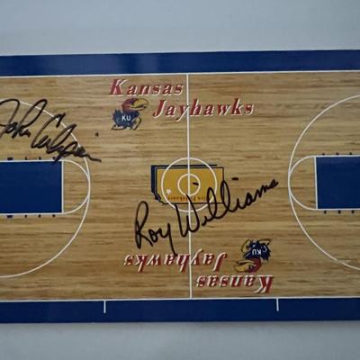 Kansas Jayhawks signed scoreboard replica