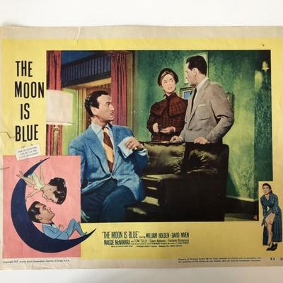 The Moon Is Blue original 1953 vintage lobby card