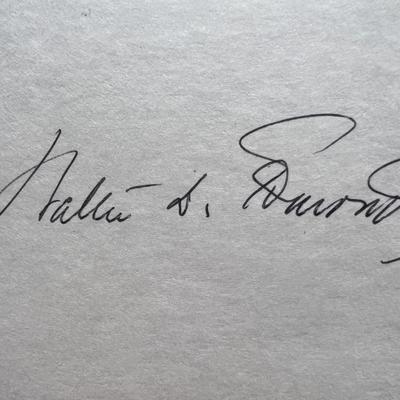 Walter Edmond original signature
