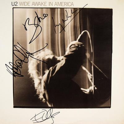U2 signed Wide Awake In America album