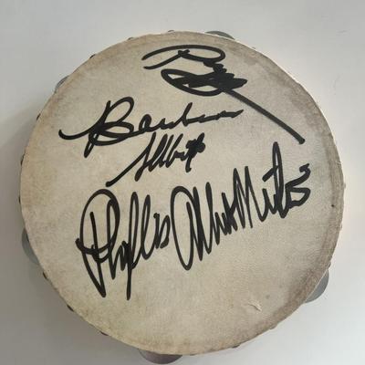 The Angels signed tambourine