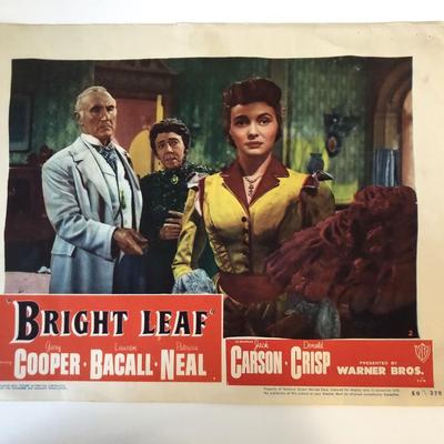 Bright Leaf original 1950 vintage lobby card