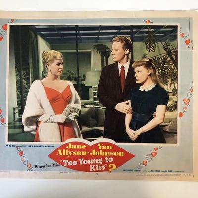 Too Young to Kiss original 1951 vintage lobby card