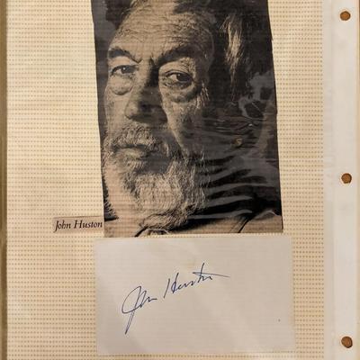 John Huston Original Signature