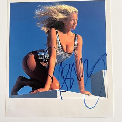 Sports Illustrated Model Ashley Montana signed calendar photo page