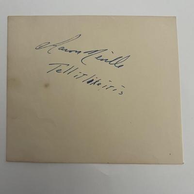 Aaron Neville original signature