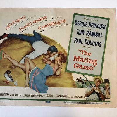 The Mating Game original 1959 vintage lobby card
