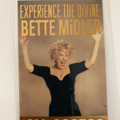 Bette Midler Experience the Divine All Access Pass