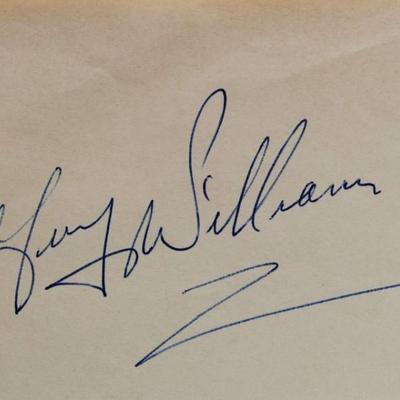 Zorro Guy Williams signed slip