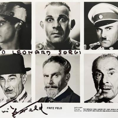 Fritz Feld signed photo