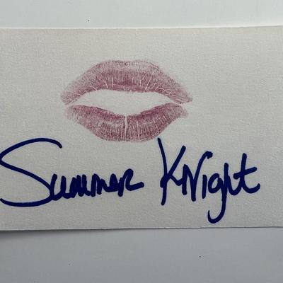 Summer Knight original signature 