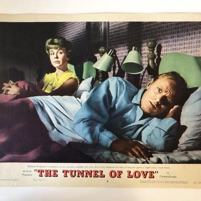 The Tunnel of Love original 1958 vintage lobby card 