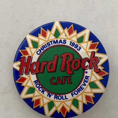 Hard Rock Cafe Christmas 1993 Rock and Roll Forever vintage pin
