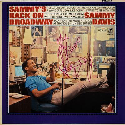 Sammy Davis Jr. signed album 
