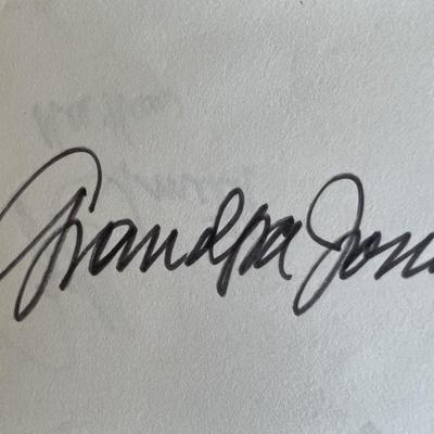 Hee Haw Grandpa Jones/ Jeff Smith original signatures. GFA authenticated