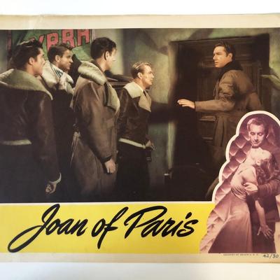 Joan of Paris original 1942 vintage lobby card