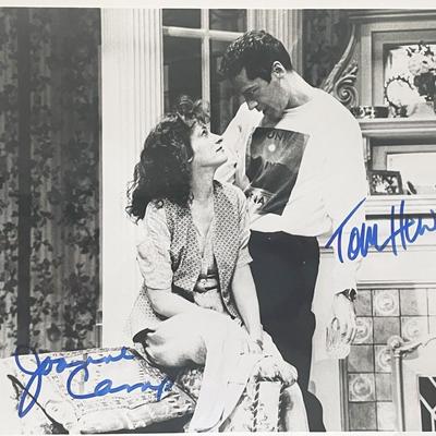 Joanne Camp and Tom Hewitt signed photo