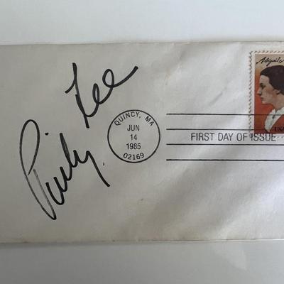 Pinky Lee signed 1985 first day cover