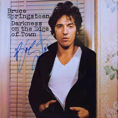 Bruce Springsteen signed Darkness On The Edge Of Town album
