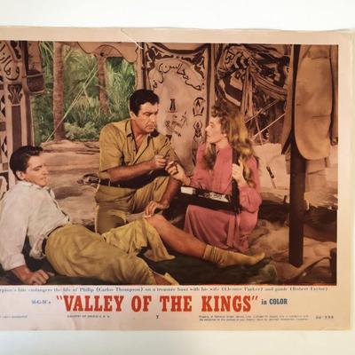 Valley of the Kings original 1954 vintage lobby card 
