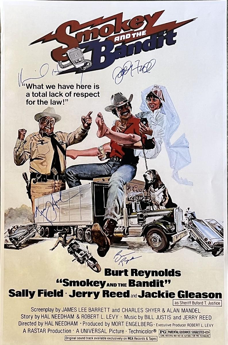 Smokey And The Bandit cast signed movie poster | EstateSales.org