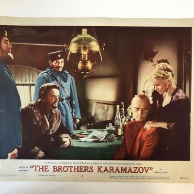 The Brothers Karamazov original 1958 vintage lobby card