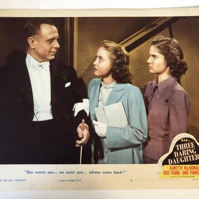 Three Daring Daughters original 1948 vintage lobby card
