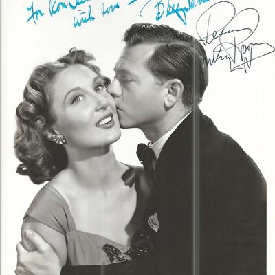 Betty Garrett & Mickey Rooney Signed Photo