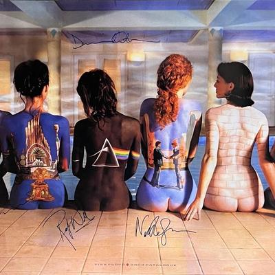 Pink Floyd Back Catalogue signed poster