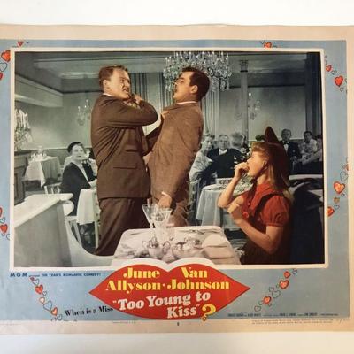 Too Young to Kiss original 1951 vintage lobby card