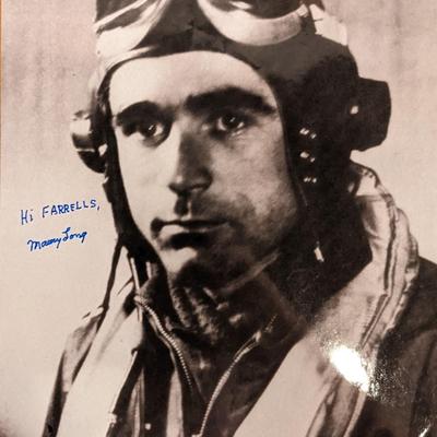 WW2 ACE Maurice Long Signed Photo