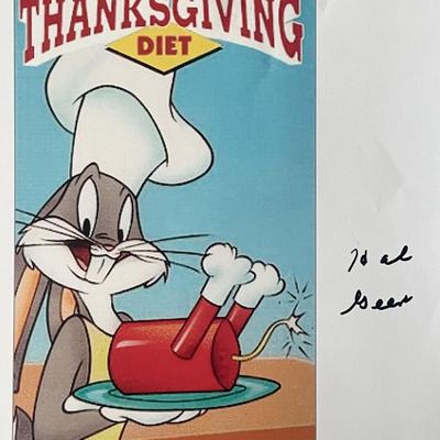 Bugs Bunny Hal Geer signed photo