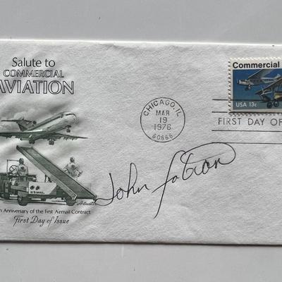 John Fabian signed first day cover