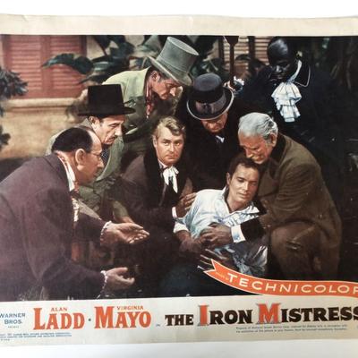 The Iron Mistress original 1952 vintage lobby card