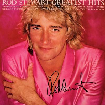 Rod Stewart signed Greatest Hits album