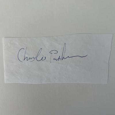 Charlie Parker original signature