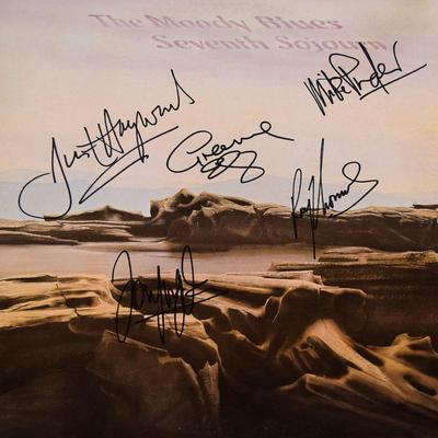 The Moody Blues signed Seventh Sojourn album