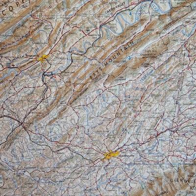 Johnson City Topographical Map & Regional Guides  (UH-JS)