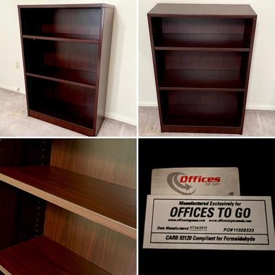 OFFICES TO GO ~ Laminated Bookshelves ~ Set Of Two (2) ~ Super Nice ~ Heavy Duty