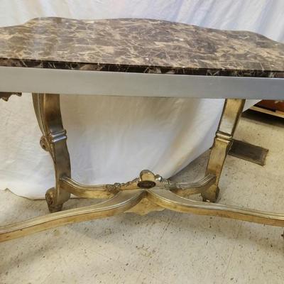 Louis XV marble topped console table