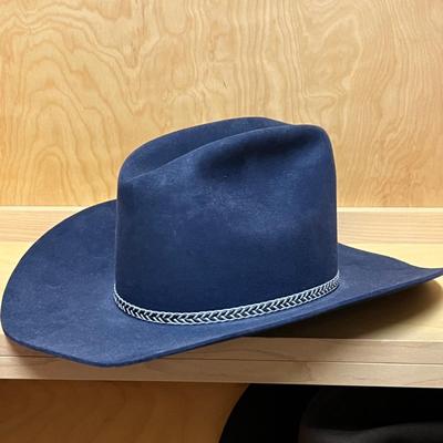 Three Stetson Hats - Beaver Felt & Straw, Size 7 1/4(PC2-RG)