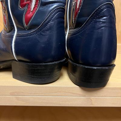 Tony Lama Leather Cowboy Boots -Mens Size 11 (PC2-RG)