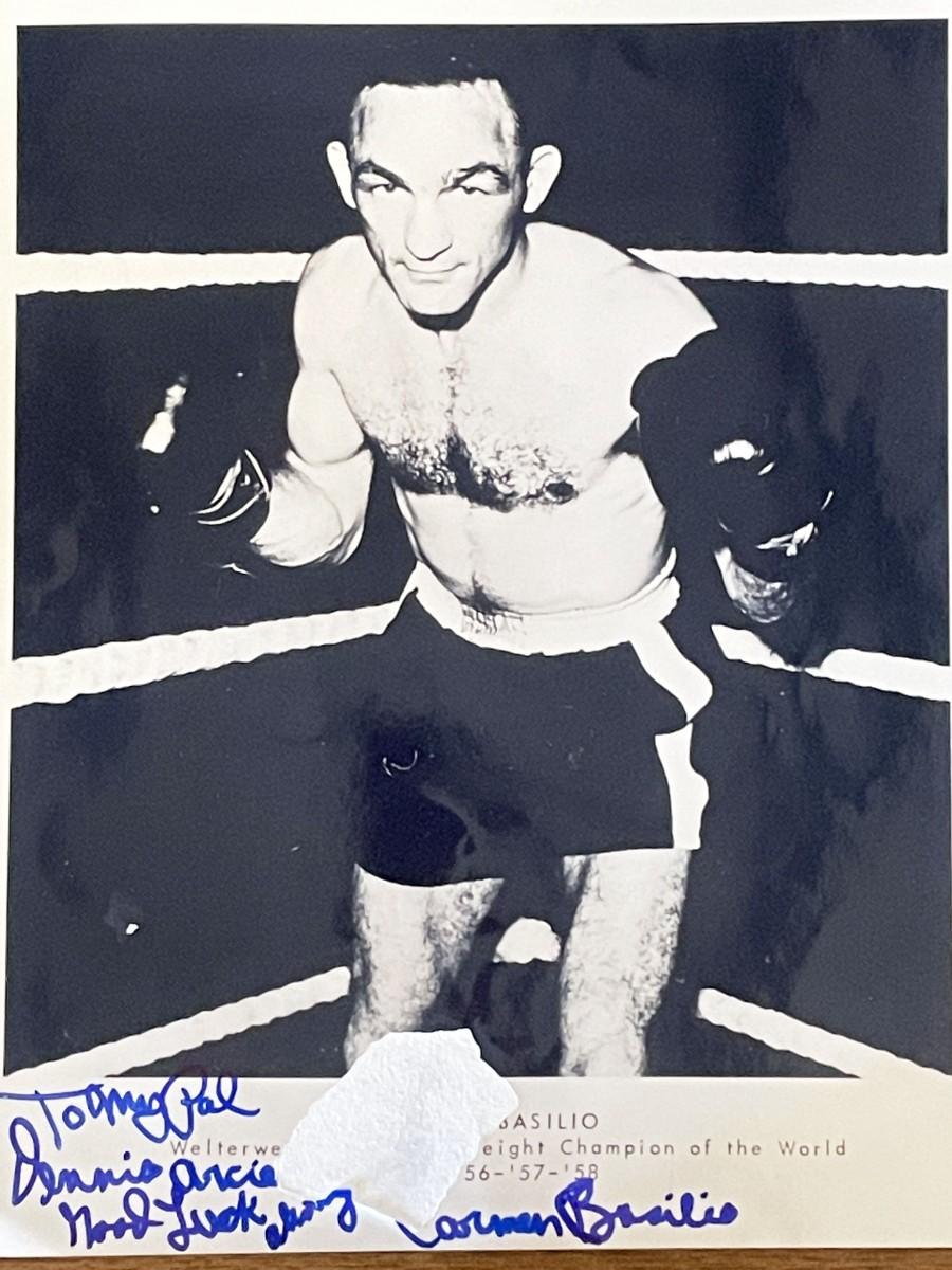 Carmen Basilio signed photo