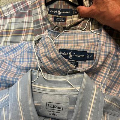 Neiman Marcus, RL, Lands End & More Menâ€™s Short Sleeve Shirts Size M/L (PC2-RG)