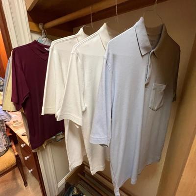 Neiman Marcus, RL, Lands End & More Menâ€™s Short Sleeve Shirts Size M/L (PC2-RG)