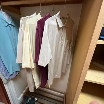 Neiman Marcus, RL, Lands End & More Menâ€™s Short Sleeve Shirts Size M/L (PC2-RG)
