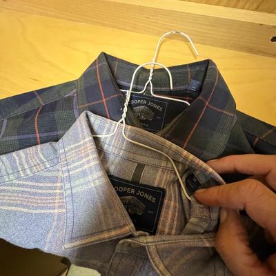 Menâ€™s M/L Long Sleeve Shirts - Lands End, Cooper Jones & More (PC2-RG)
