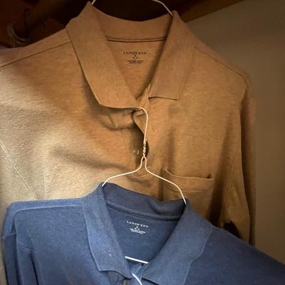 Menâ€™s M/L Long Sleeve Shirts - Lands End, Cooper Jones & More (PC2-RG)