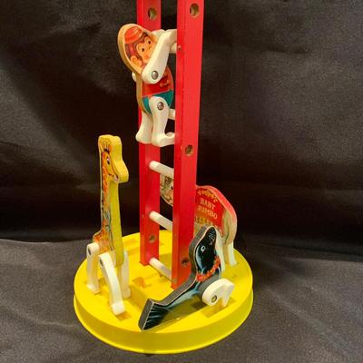 Fisher Price Circus Ring with Jester Hand-puppet and Curious George Books (UH-KW)