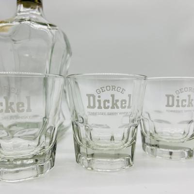 GEORGE DICKEL WHISKY Decanter & Glasses